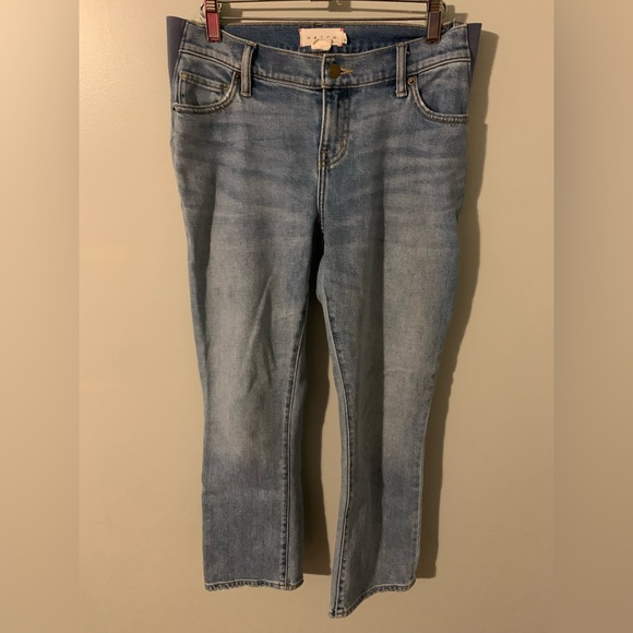 Hatch maternity the crop jeans natural waist 26 light wash - Picture 2 of 6